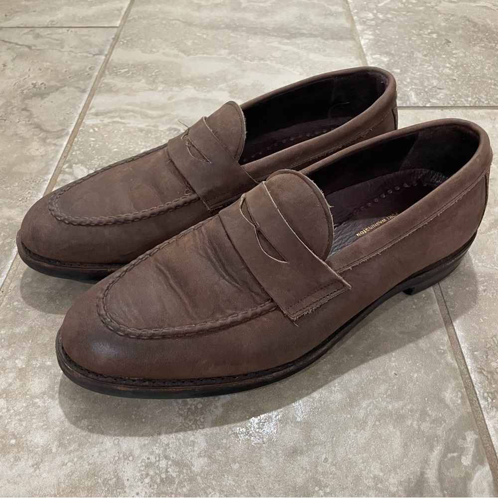 Allen Edmonds Dark Brown Leather Penny Loafers